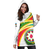 Azerbaijan (White) N Flag Hoodie Dress RLT8 - Wonder Print Shop