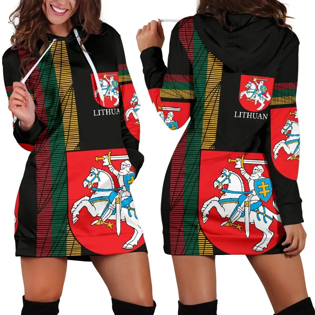Lithuania - United Women's Hoodie Dress RLT6 - Wonder Print Shop