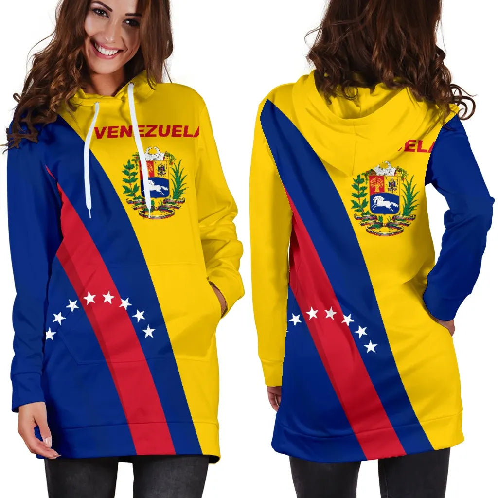 Venezuela Hoodie Dress RLT7 - Wonder Print Shop