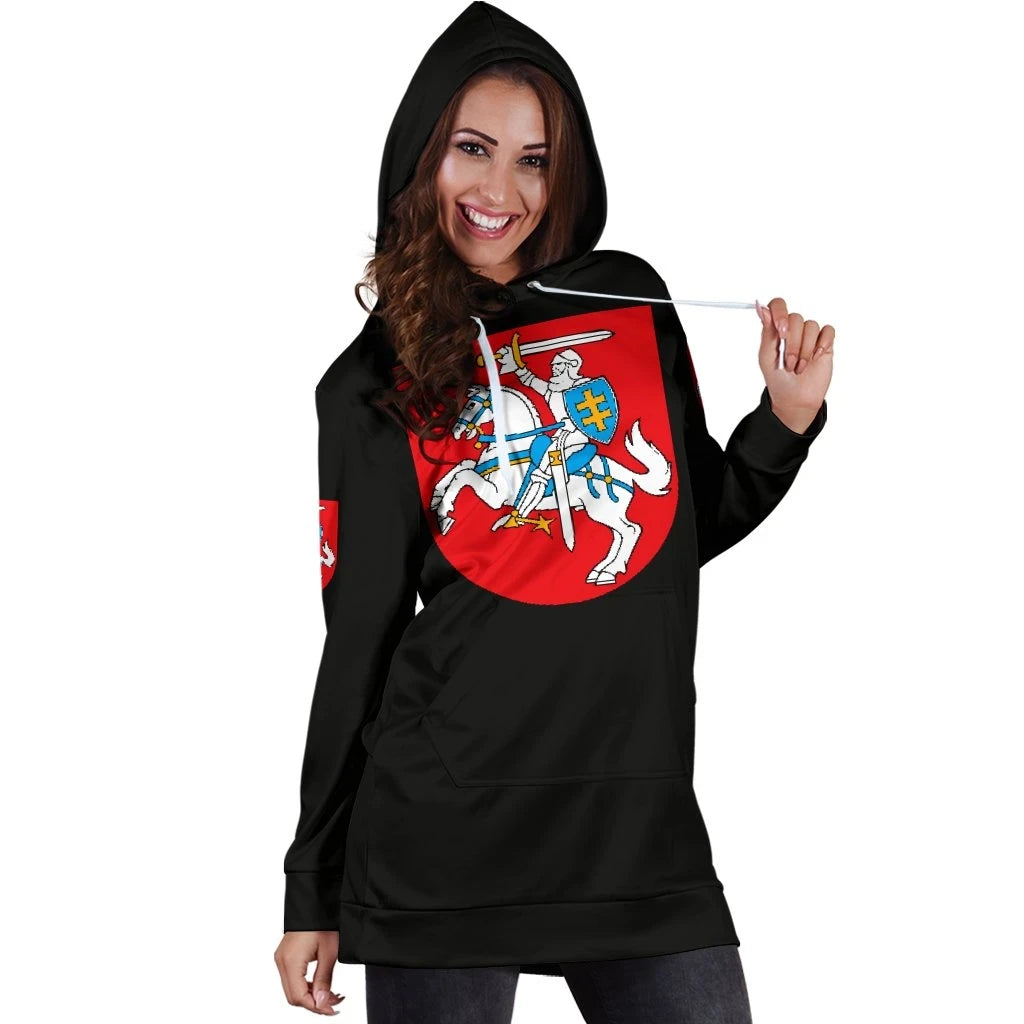 Lithuania Hoodie Dress RLT6 - Wonder Print Shop