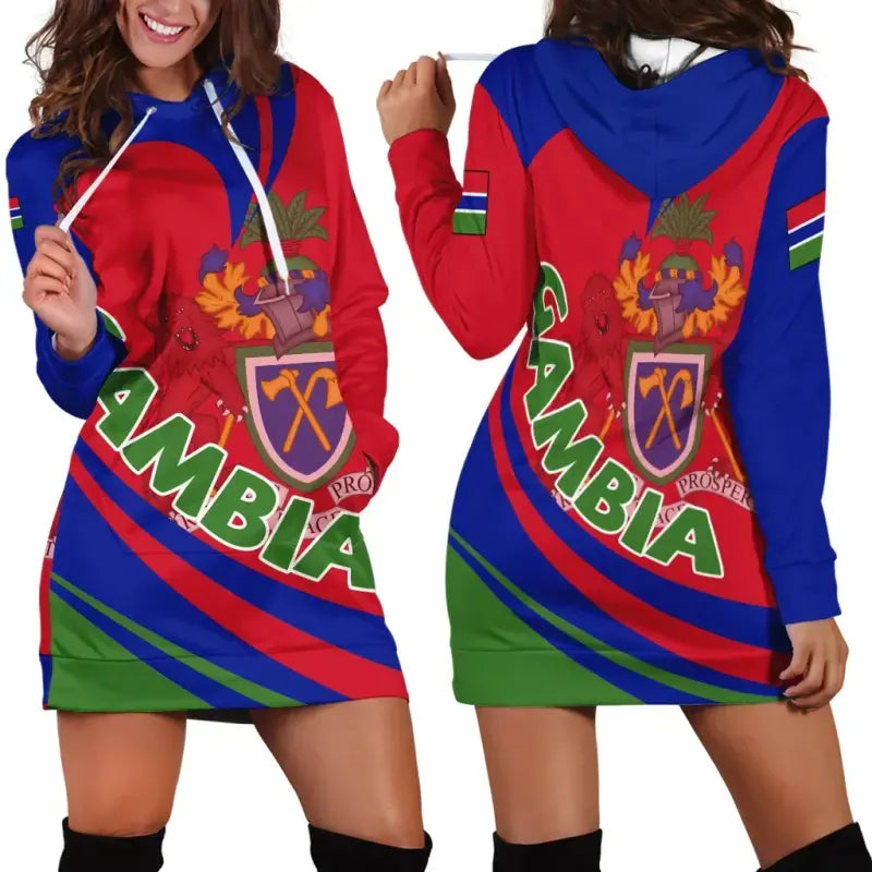 Gambia Hoodie Dress Lattar RLT12 - Wonder Print Shop