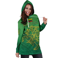 Lithuania Vytis Columns of Gediminas Women Hoodie Dress RLT6 - Wonder Print Shop