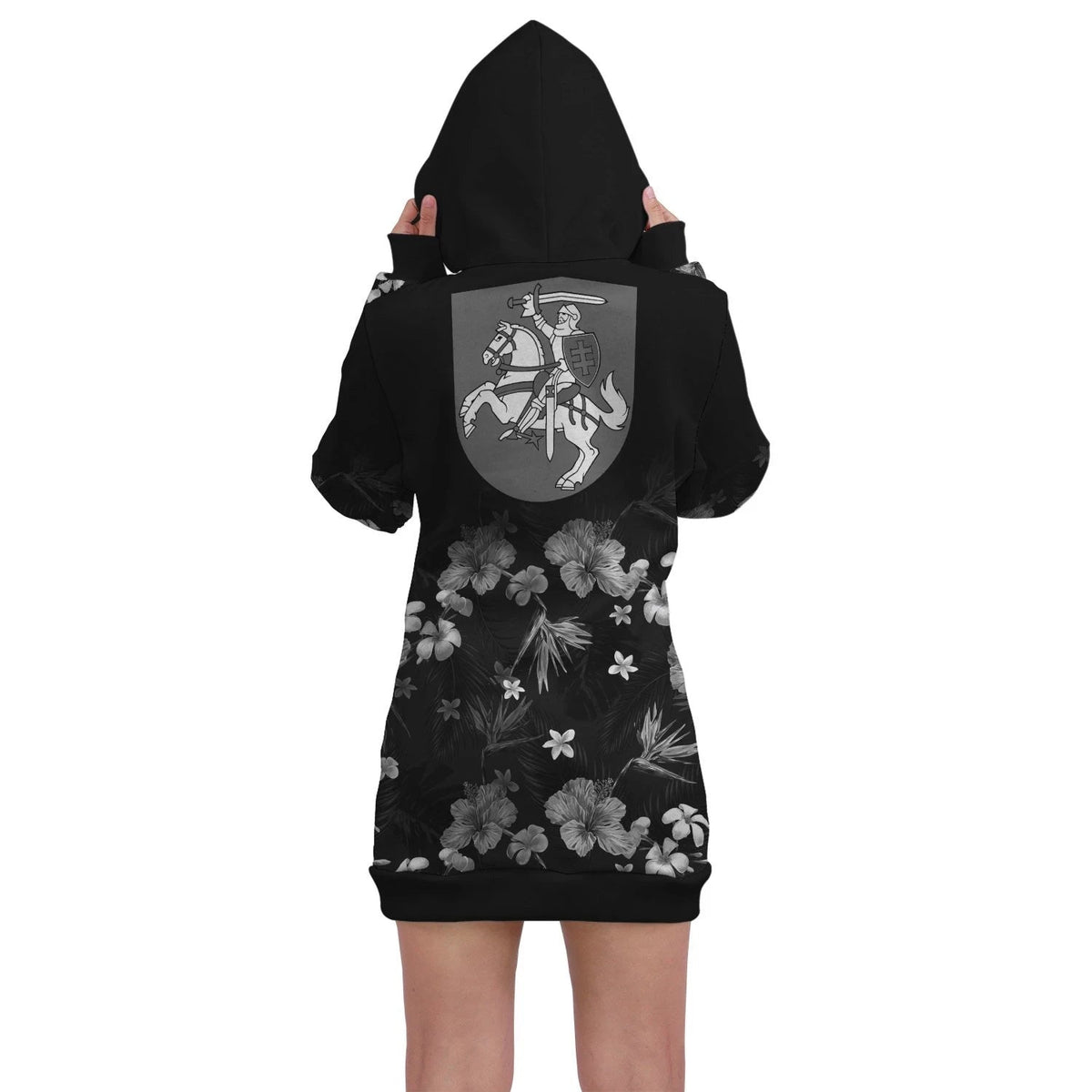 Lithuania Hoodie Dress Special Hibiscus RLT6 - Wonder Print Shop