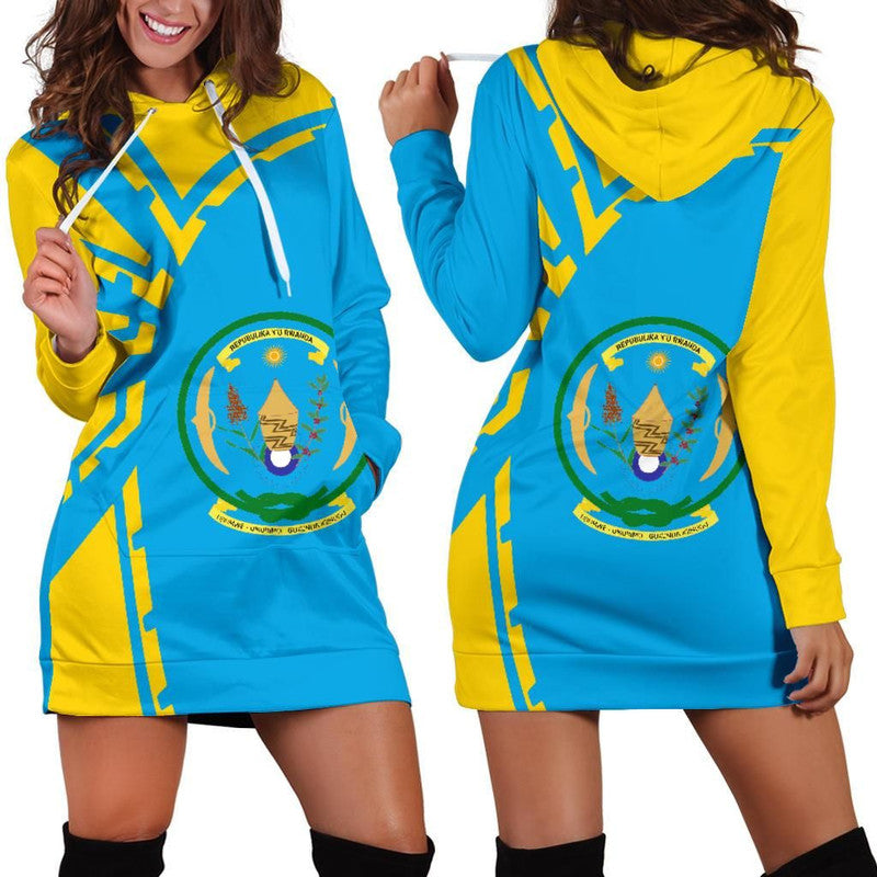 Rwanda Hoodie Dress Premium Style RLT12 - Wonder Print Shop
