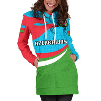 Azerbaijan Women Hoodie Dress Proud Version RLT8 - Wonder Print Shop