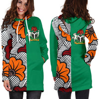 Nigeria Womens Hoodie Dress Ankara Pattern RLT8 - Wonder Print Shop