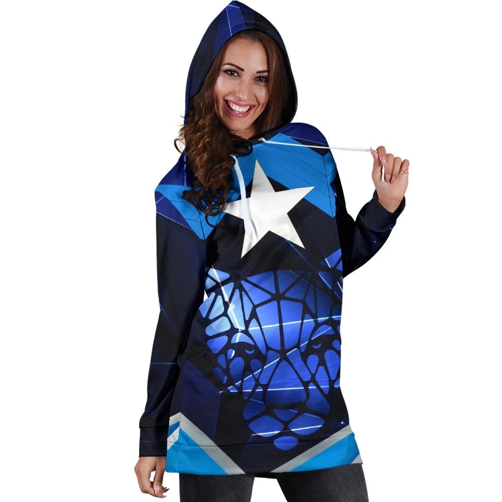 Somalia Womens Hoodie Dress Coat Of Arms Somalia With Leopard RLT8 - Wonder Print Shop