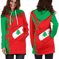 Lebanon Hoodie Dress Premium Style RLT6 - Wonder Print Shop