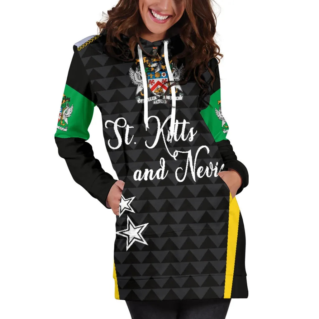 Saint Kitts and Nevis Hoodie Dress Exclusive Edition RLT6 - Wonder Print Shop