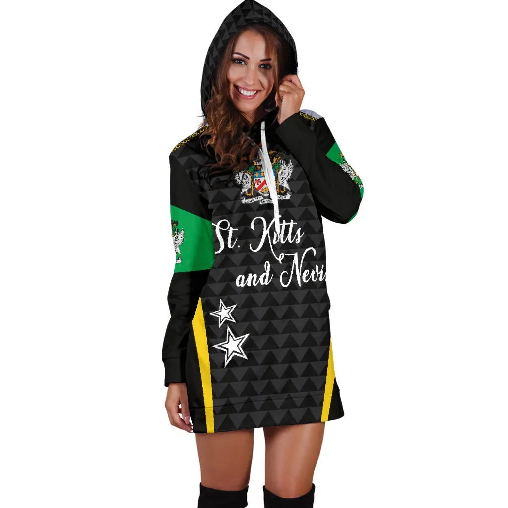 Saint Kitts and Nevis Hoodie Dress Exclusive Edition RLT6 - Wonder Print Shop
