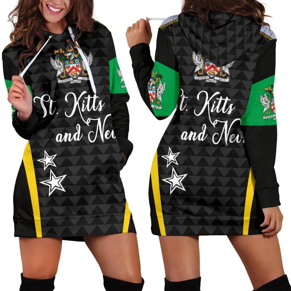 Saint Kitts and Nevis Hoodie Dress Exclusive Edition RLT6 - Wonder Print Shop