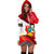 Peru Hoodie Dress Fall In The Wave RLT7 - Wonder Print Shop
