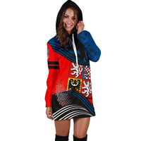 Czech Republic Hoodie Dress Fall In The Wave RLT13 - Wonder Print Shop