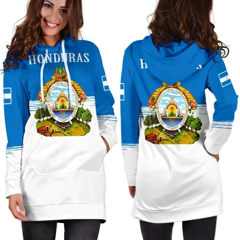 Honduras Special Hoodie Dress RLT8 - Wonder Print Shop