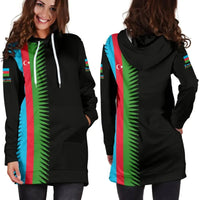 Azerbaijan Hoodie Dress United Flag (Black) RLT8 - Wonder Print Shop