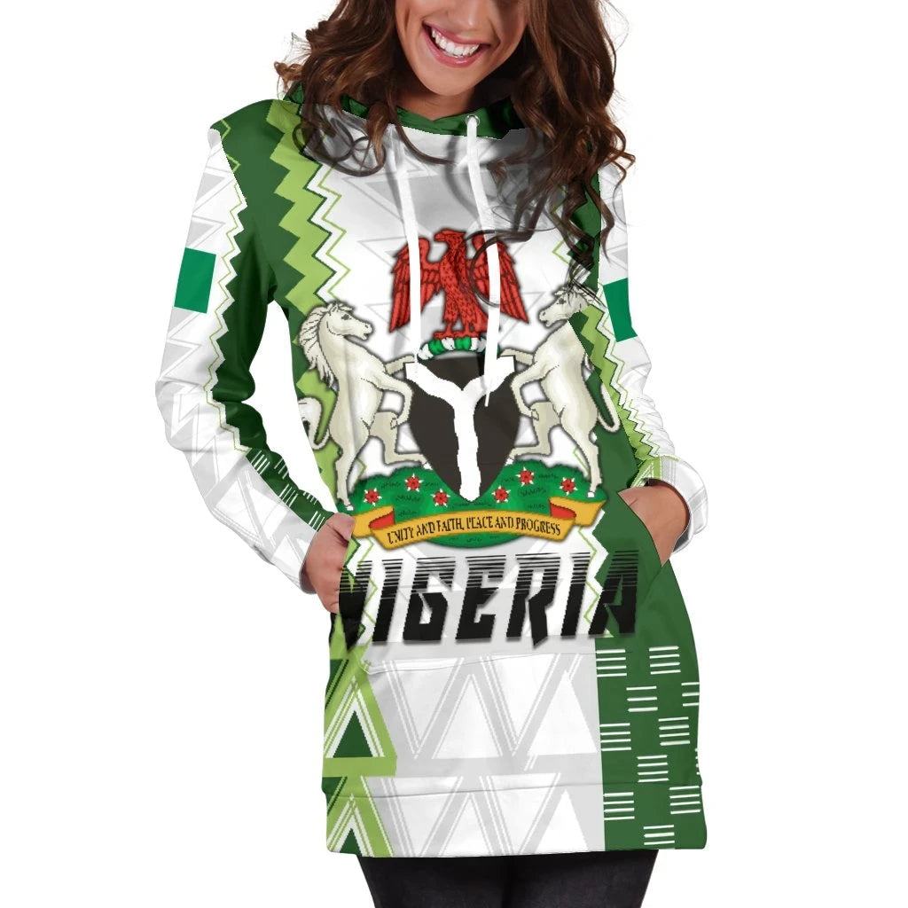 Nigeria Womens Hoodie Dress Simple Sport Version RLT8 - Wonder Print Shop
