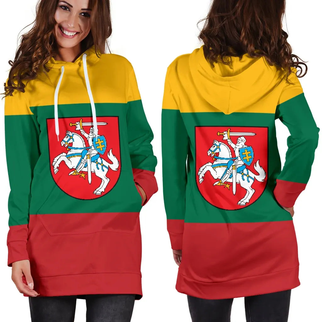 Lithuania Hoodie Dress RLT6 - Wonder Print Shop