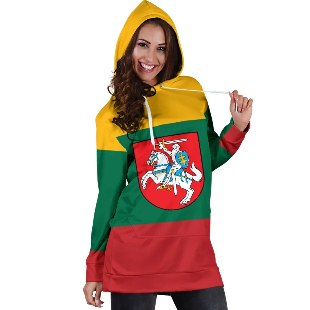 Lithuania Hoodie Dress RLT6 - Wonder Print Shop