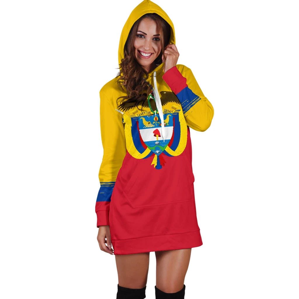 Colombia Special Hoodie Dress RLT7 - Wonder Print Shop