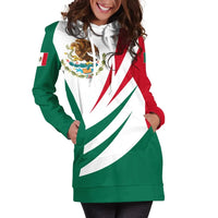 Mexico Hoodie Dress Coat Of Arms Bincjou RLT13 - Wonder Print Shop