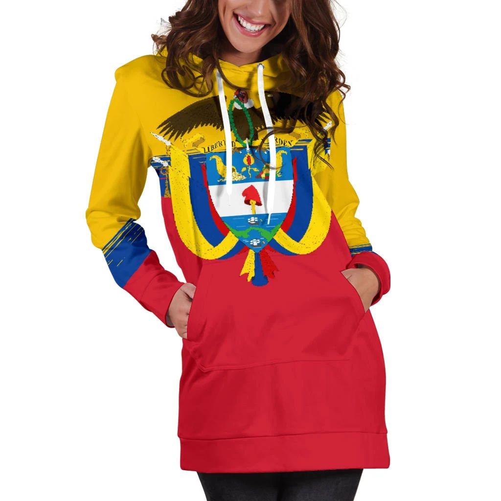 Colombia Special Hoodie Dress RLT7 - Wonder Print Shop