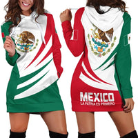 Mexico Hoodie Dress Coat Of Arms Bincjou RLT13 - Wonder Print Shop