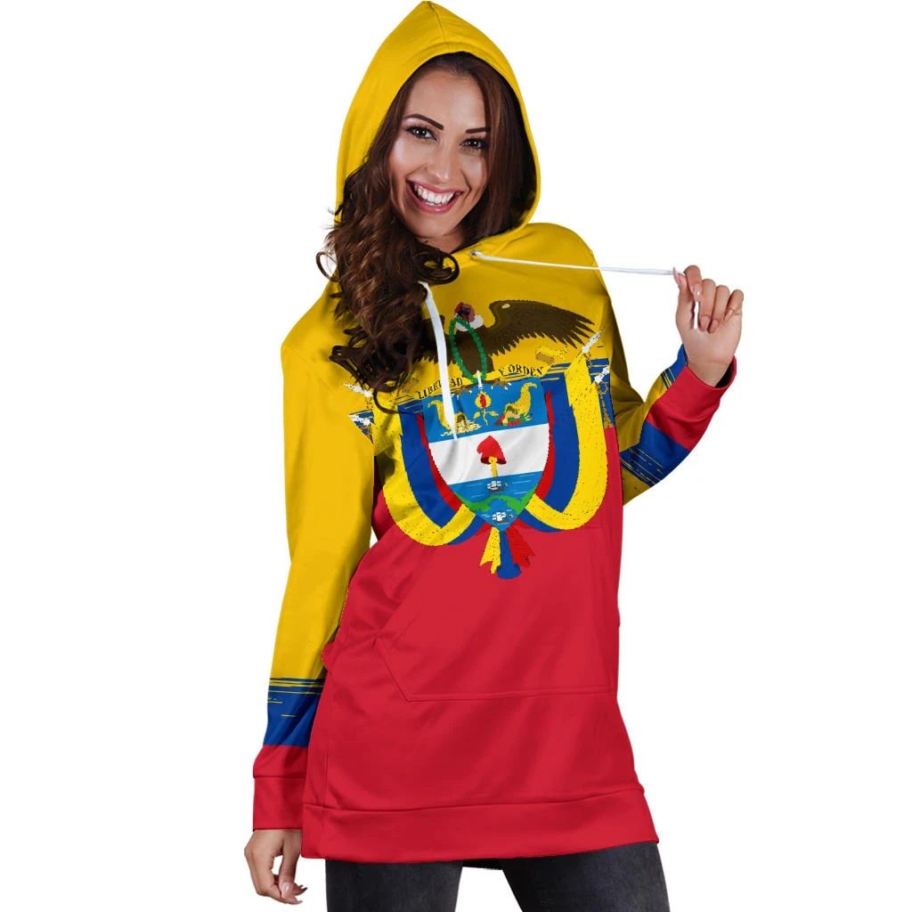 Colombia Special Hoodie Dress RLT7 - Wonder Print Shop
