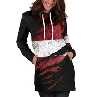 Latvia In Me Women's Hoodie Dress - Special Grunge Style RLT6 - Wonder Print Shop