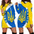 Ukraine Hoodie Dress Half Cirlce RLT7 - Wonder Print Shop