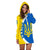 Ukraine Hoodie Dress Half Cirlce RLT7 - Wonder Print Shop