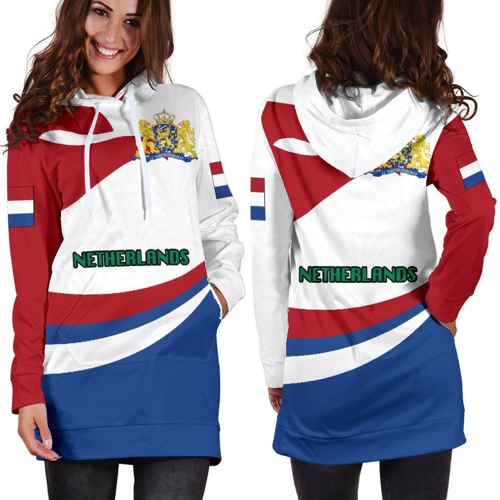Netherlands Women Hoodie Dress Proud Version RLT7 - Wonder Print Shop