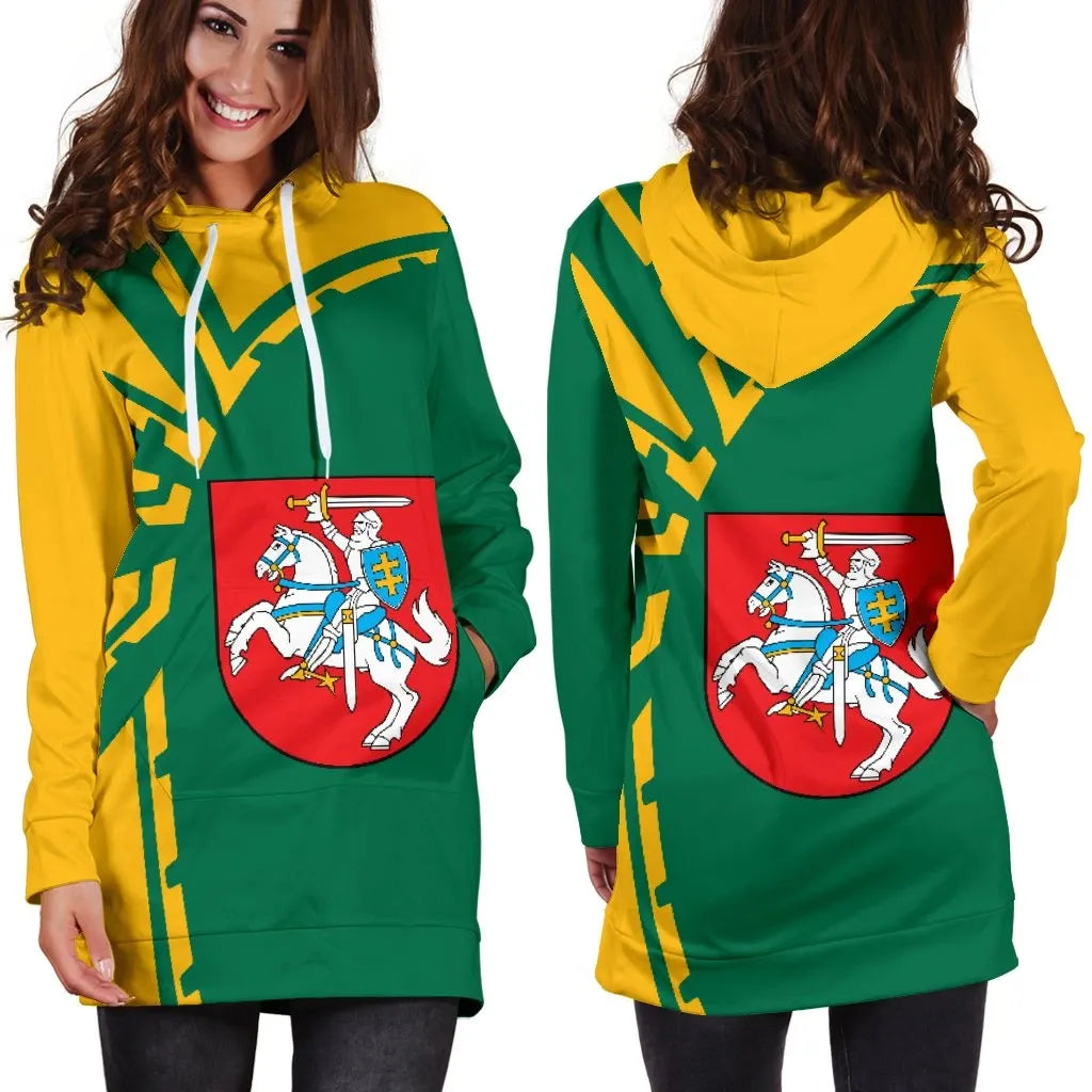 Lithuania Hoodie Dress Premium Style RLT6 - Wonder Print Shop