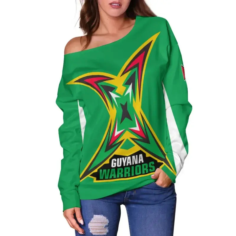 Guyana Hoodie Dress Flag Warriors RLT8 - Wonder Print Shop