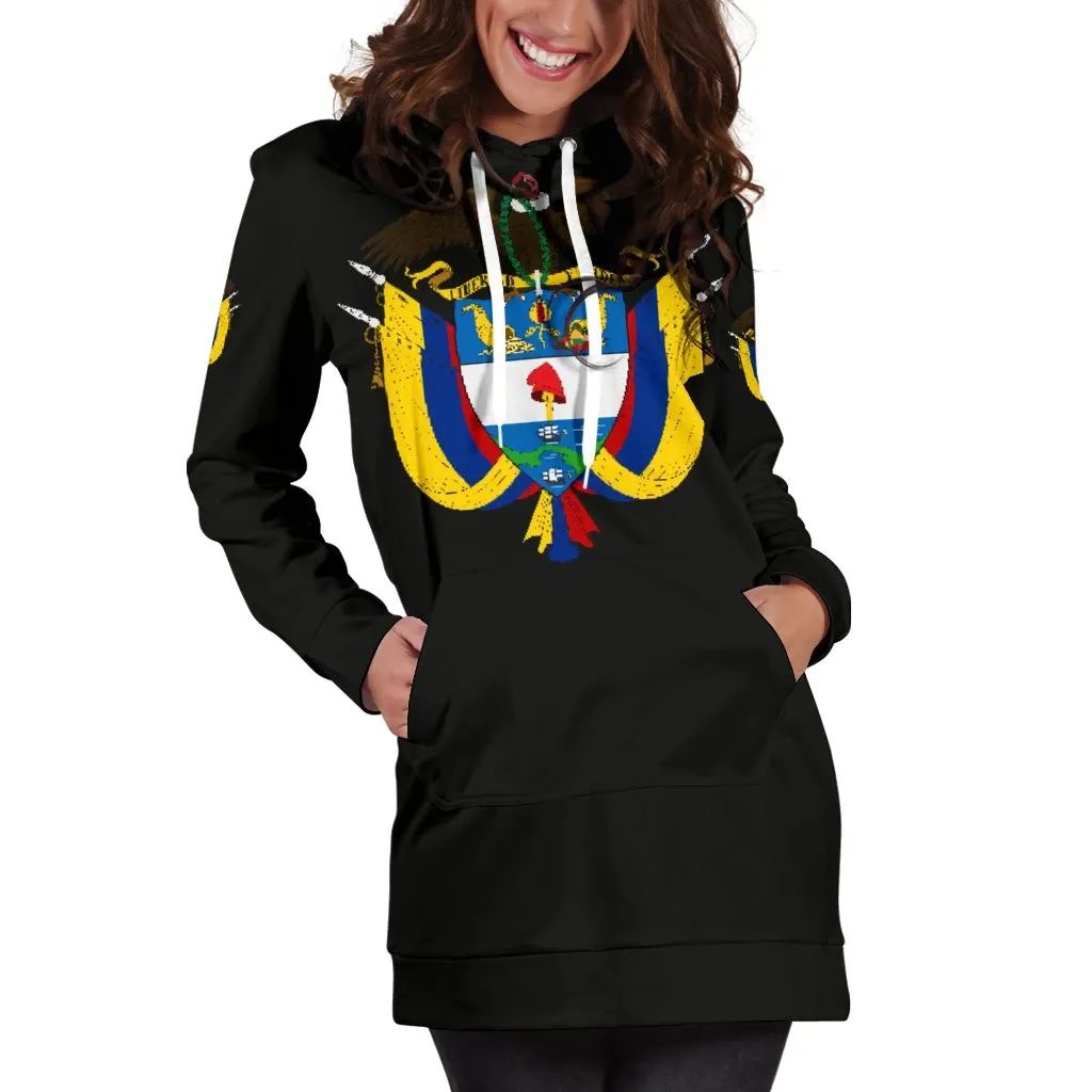 Colombia Hoodie Dress RLT7 - Wonder Print Shop
