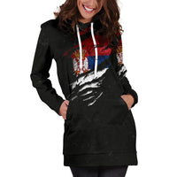 Serbia In Me Women's Hoodie Dress Special Grunge Style RLT7 - Wonder Print Shop