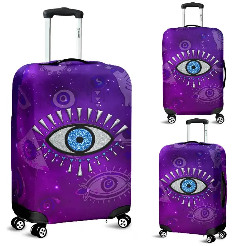 Luggage Cover - Evil Eye Luggage Covers Universe Style LT8 - Wonder Print Shop