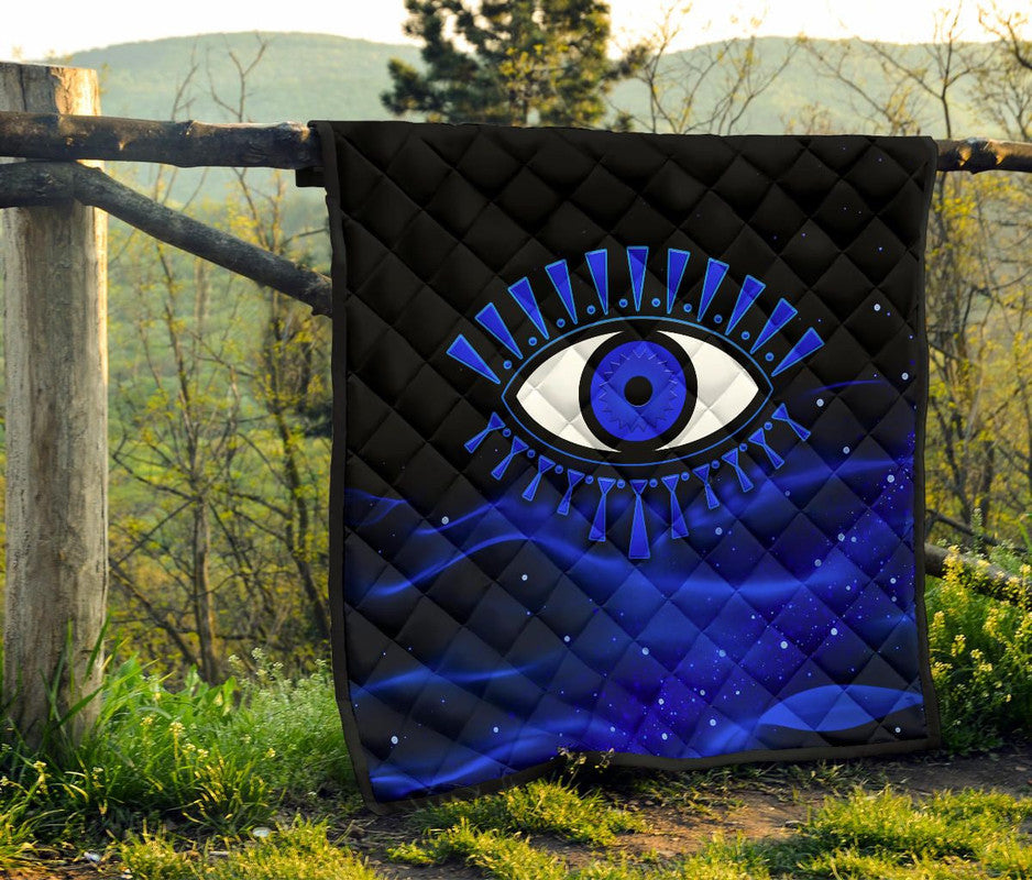 Quilt Evil Eye Premium Quilt Original Style Blue LT8 - Wonder Print Shop