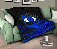 Quilt Evil Eye Premium Quilt Original Style Blue LT8 - Wonder Print Shop