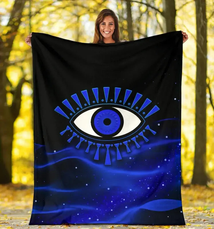 premium-blanket-evil-eye-premium-blanket-original-style-blue