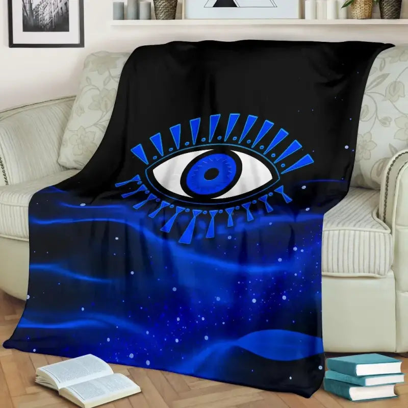 premium-blanket-evil-eye-premium-blanket-original-style-blue