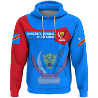 Democratic Republic Of The Congo Hoodie Coat Of Arms Simple Style RLT13 - Wonder Print Shop