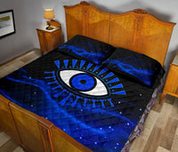 Quilt Bed Set Evil Eye Quilt Bed Set Original Style Blue LT8 - Wonder Print Shop