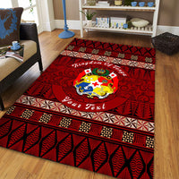 (Custom Personalised) Wonder Print Shop Home Set - Tonga Ngatu Circle Area Rug LT10 - Wonder Print Shop