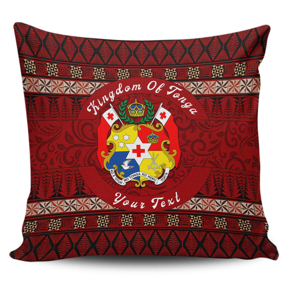 (Custom Personalised) Wonder Print Shop Accessory - Tonga Ngatu Circle Luggage Covers LT10 - Wonder Print Shop