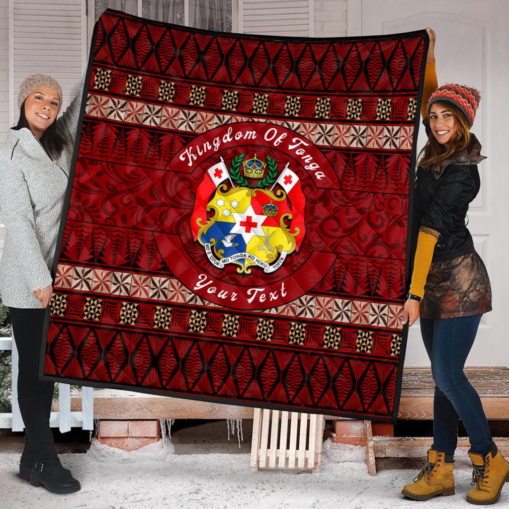 (Custom Personalised) Wonder Print Shop Home Set - Tonga Ngatu Circle Premium Quilt LT10 - Wonder Print Shop