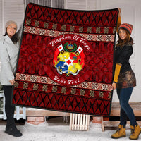 (Custom Personalised) Wonder Print Shop Home Set - Tonga Ngatu Circle Premium Quilt LT10 - Wonder Print Shop