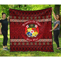 (Custom Personalised) Wonder Print Shop Home Set - Tonga Ngatu Circle Premium Quilt LT10 - Wonder Print Shop