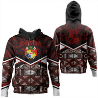 Wonder Print Shop Tonga Hoodie - Tonga Ngatu Kupesi Hoodie Coat Of Arms LT10 - Wonder Print Shop
