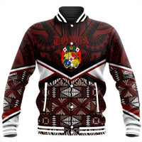 Wonder Print Shop Tonga Jacket - Tonga Ngatu Kupesi Coat Of Arms Baseball Jacket LT10 - Wonder Print Shop