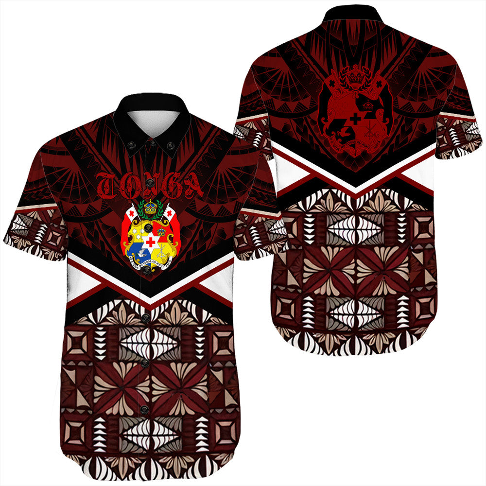 wonder-print-shop-tonga-shorts-sleeve-shirt-tonga-ngatu-kupesi-coat-of-arms-shorts-sleeve-shirt